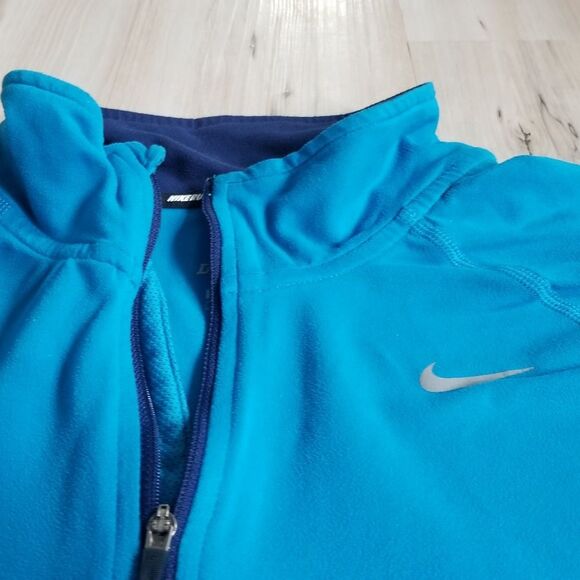 Nike Men sz L‎ large half zip pullover long active - Picture 3 of 8